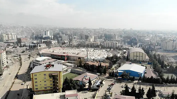 Kahramanmaraş depremin 18. gününde havadan böyle görüntülendi