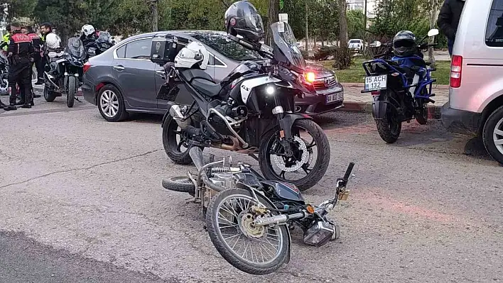Motosikleti bırakıp kaçtı ama kurtulamadı