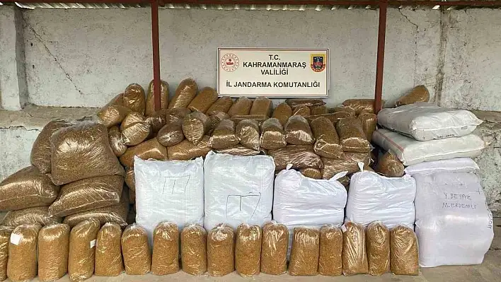 1 ton 600 kilo kaçak tütün ele geçirildi