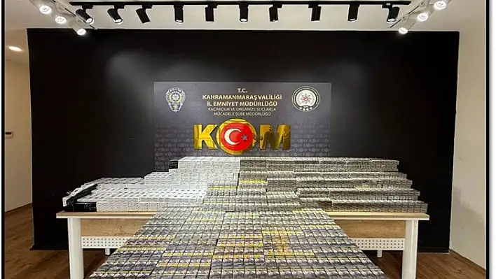 5100 paket kaçak sigara ele geçirildi