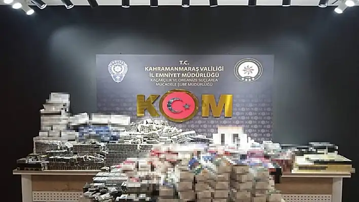 6 bin 840 paket kaçak sigara ele geçirildi