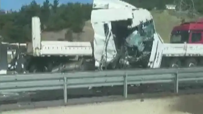 Kahramanmaraş Göksun yolunda tır kazası: 1 Kişi Yaralandı