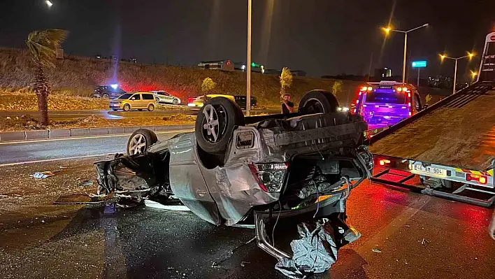 Kahramanmaraş'ta trafik kazası: Otomobil takla attı, sürücü ağır yaralandı