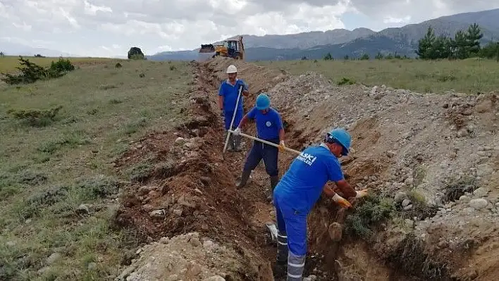 O Mahallenin şebeke sorunu çözüldü