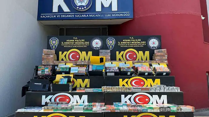 Kargo paketinden binlerce adet kaçak ele geçirildi