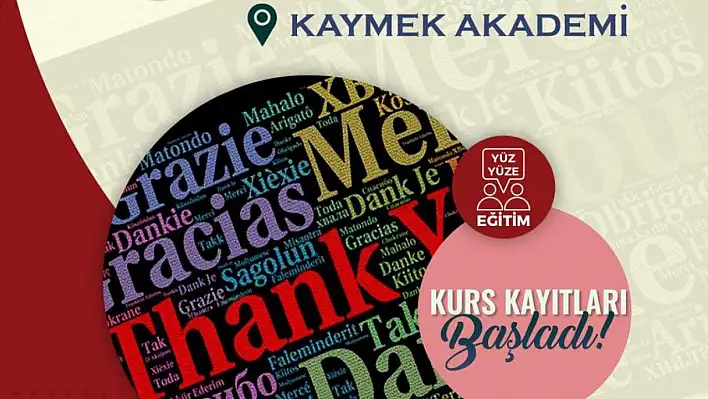 KAYMEK Akademi'de Dil Kurs Kayıtları başladı