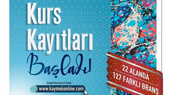 Kurs kayıtları başladı...