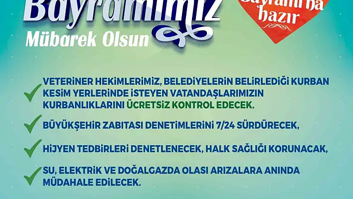 Kayseri'de ekipler 24 saat sahada