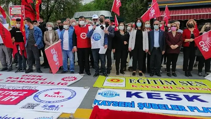 Kayseri'de 1 Mayıs coşkusu