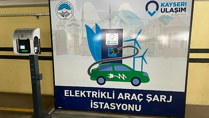 Kayseri'de 2 otoparkta K-Şarj başladı