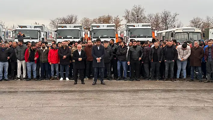 Kayseri'de 600 belediye işçisi iş bıraktı