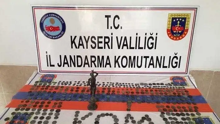 Kayseri'de 507 adet sikke ele geçirildi
