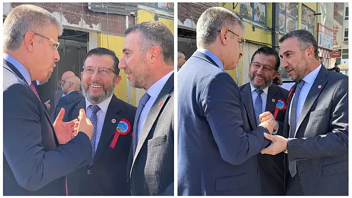 Kayseri'de AK Parti ve Saadet Partisi düellosu fotoğraflara yansıdı! Belli ki mevzu derin