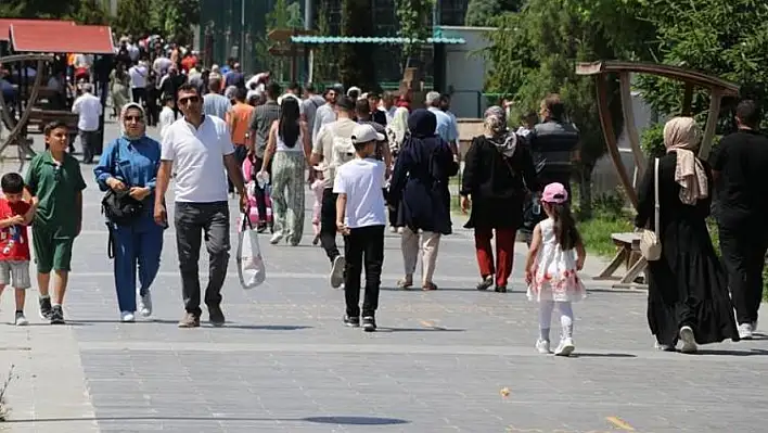 Kayseri'de bayramda vatandaşlar oraya akın etti
