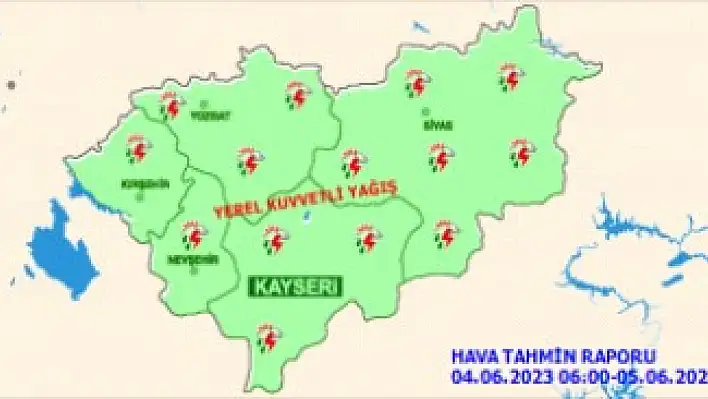 Kayseri'de bugün hava nasıl olacak?