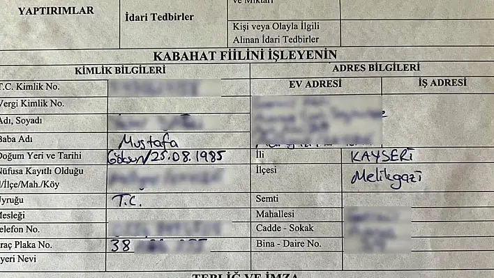 Kayseri'de bunu kim yaptıysa cezayı yedi! İşte ödeyeceği para