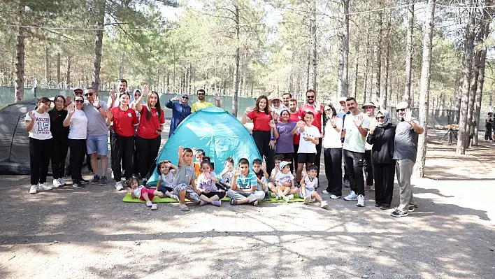 Kayseri'de çadırlar kuruldu, doğayla iç içe etkinlik başladı