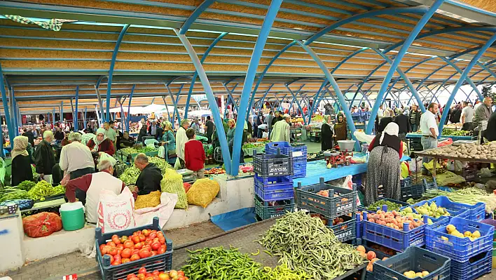 Kayseri'de Çarşamba günü pazar yerleri...