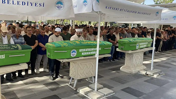 Kayseri'de cinayete kurban giden taksi şoförü son yolculuğuna uğurlandı