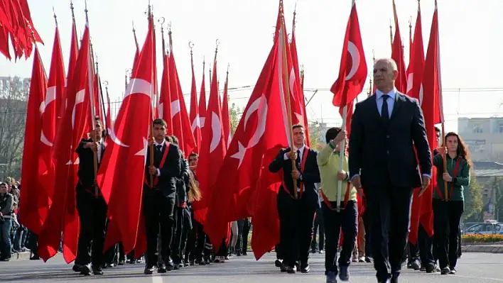 Kayseri'de Cumhuriyet Bayramı coşkusu