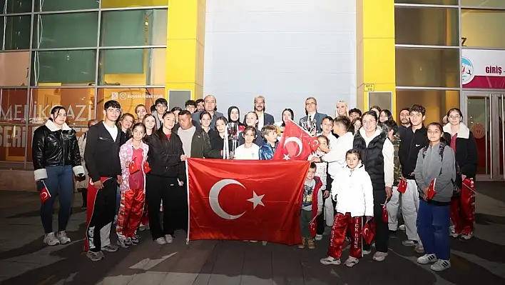 Kayseri'de dünya şampiyonu böyle karşılandı