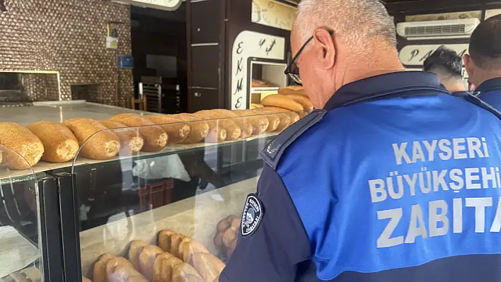 Kayseri'de zabıtadan gramaj ve etiket denetimi