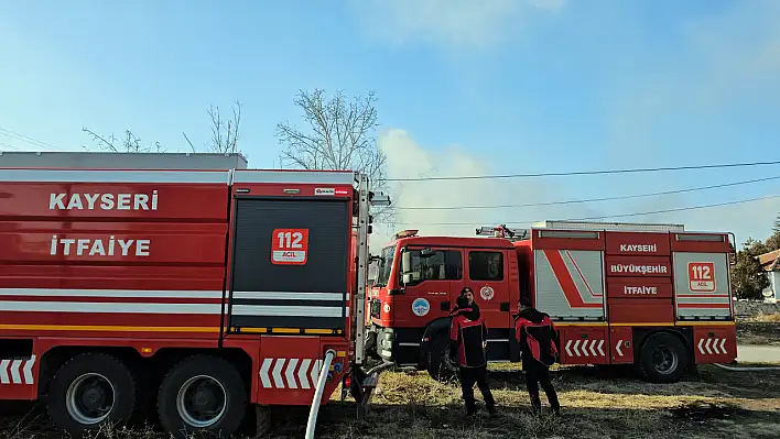 Kayseri'de müstakil evde yangın