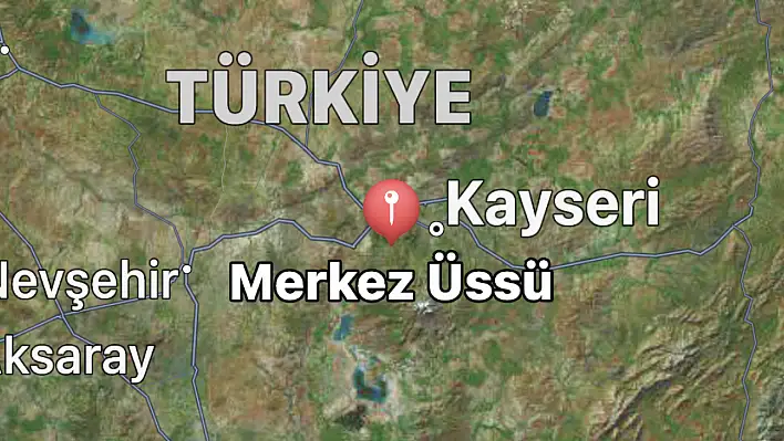 Kayseri'de gece yarısı peşpeşe 4 deprem