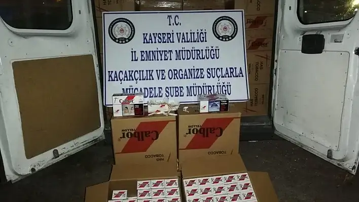 Kayseri'de kaçak akaryakıt ve makaron operasyonu