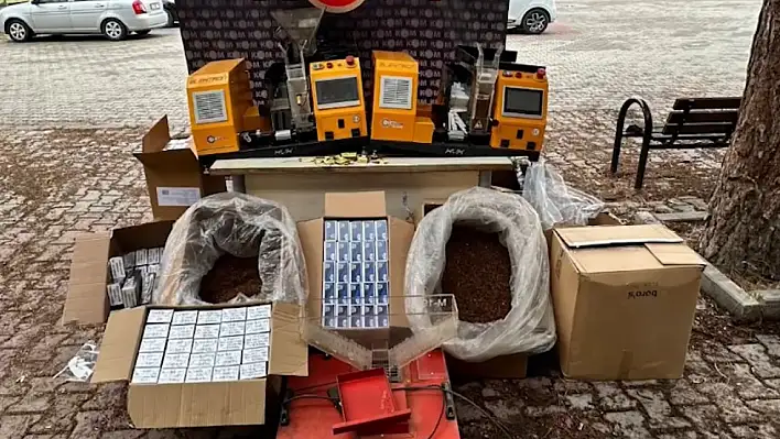 Kayseri'de kaçak sigara baskını