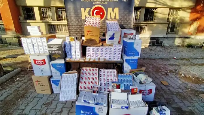 Kaçak tütün operasyonu: 250 bin dal makaron ele geçirildi