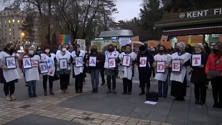 Kayseri'de Kadın eylemi!