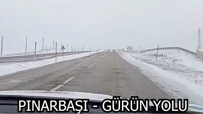 Kayseri'de kar yağışı başladı! İşte zemin ve yol durumu