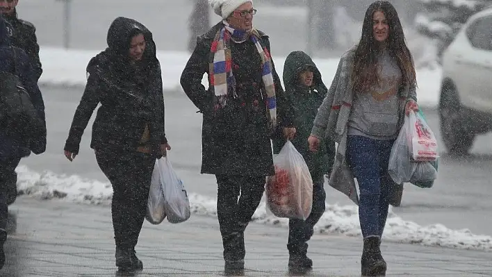 Kayseri'de kar yağışı devam ediyor
