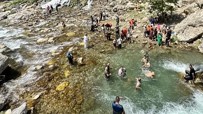 Kayseri'de kavurucu sıcaklıklara buz gibi mola