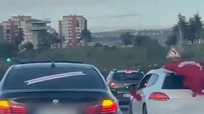 Kayseri'de konvoy yapanlar cezadan kaçamadı