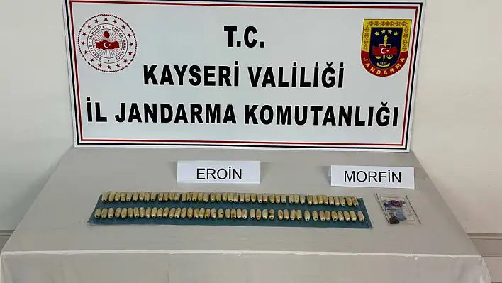 Kayseri'de mide ve bağırsağında uyuşturucu taşıyan yabancı uyruklu şahıs yakalandı