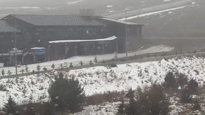 Kayseri'de o bölgeye kar yağıyor