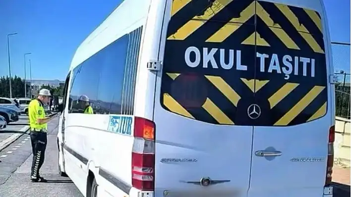 Kayseri'de okul servislerine sıkı denetim