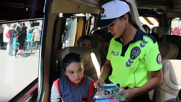 Kayseri'de okul yolunda her şey yolunda