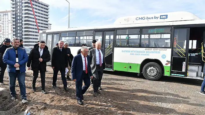 Kayseri'de otobüs parklanma sorunu  çözülüyor