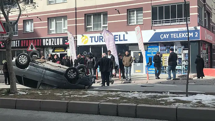 Kayseri'de otomobil takla attı: 1 kişi...