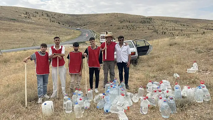 Kayseri'de pet şişelerle bakın ne yaptılar?