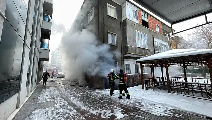 Kayseri'de polis ekiplerinin dikkati sayesinde büyük bir felaketin  önüne geçildi