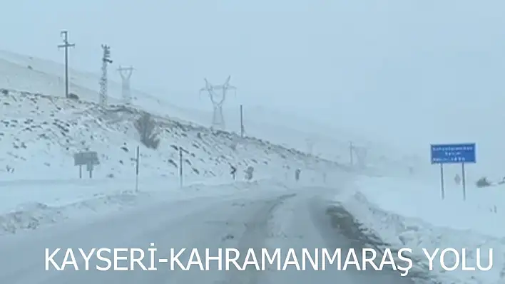 Kayseri'de saat 16.30 itibariyle kar sebebiyle kapalı yollar!