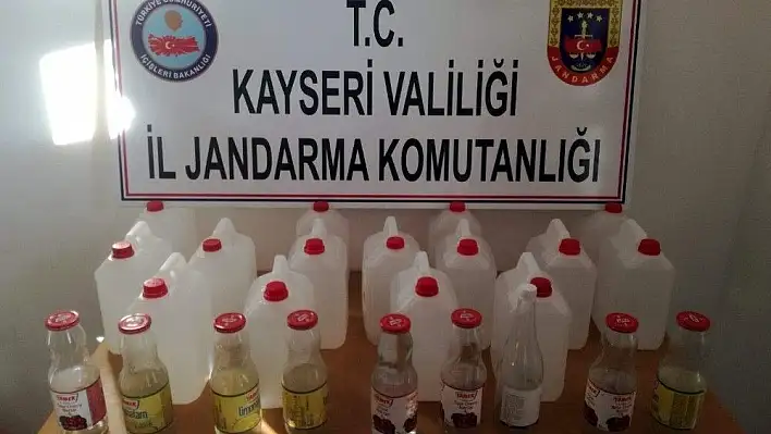 Kayseri'de sahte içki operasyonu