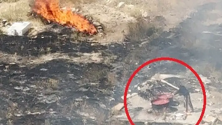 Kayseri'de salça kaynatan teyze ortalığı karıştırdı!