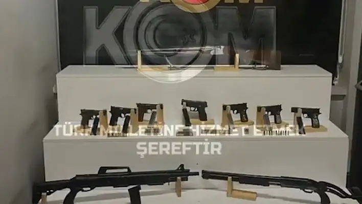Kayseri'de silah operasyonu: Çok sayıda silah ele geçirildi