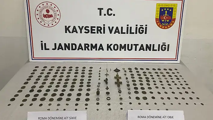 Kayseri'de tarihi eser kaçakçıları kıskıvrak yakalandı!