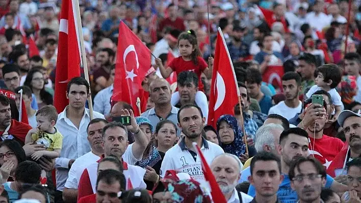 Kayseri'de 15  Temmuz Demokrasi ve Milli Birlik Günü etkinlikleri coşkulu geçti